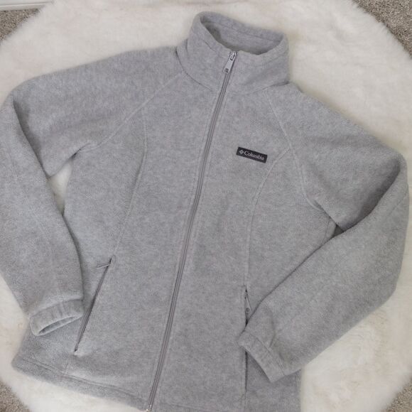 Columbia Cirrus Grey Heather Benton Springs Full Zip Fleece Jacket Size Small - Picture 6 of 14